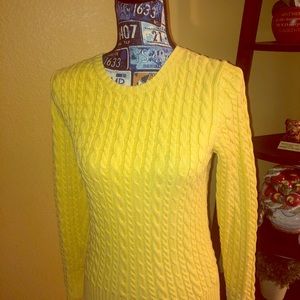 Yellow GAP crochet knitted sweater